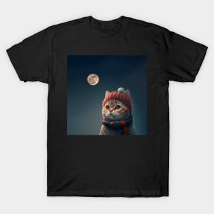 cute winter cat T-Shirt